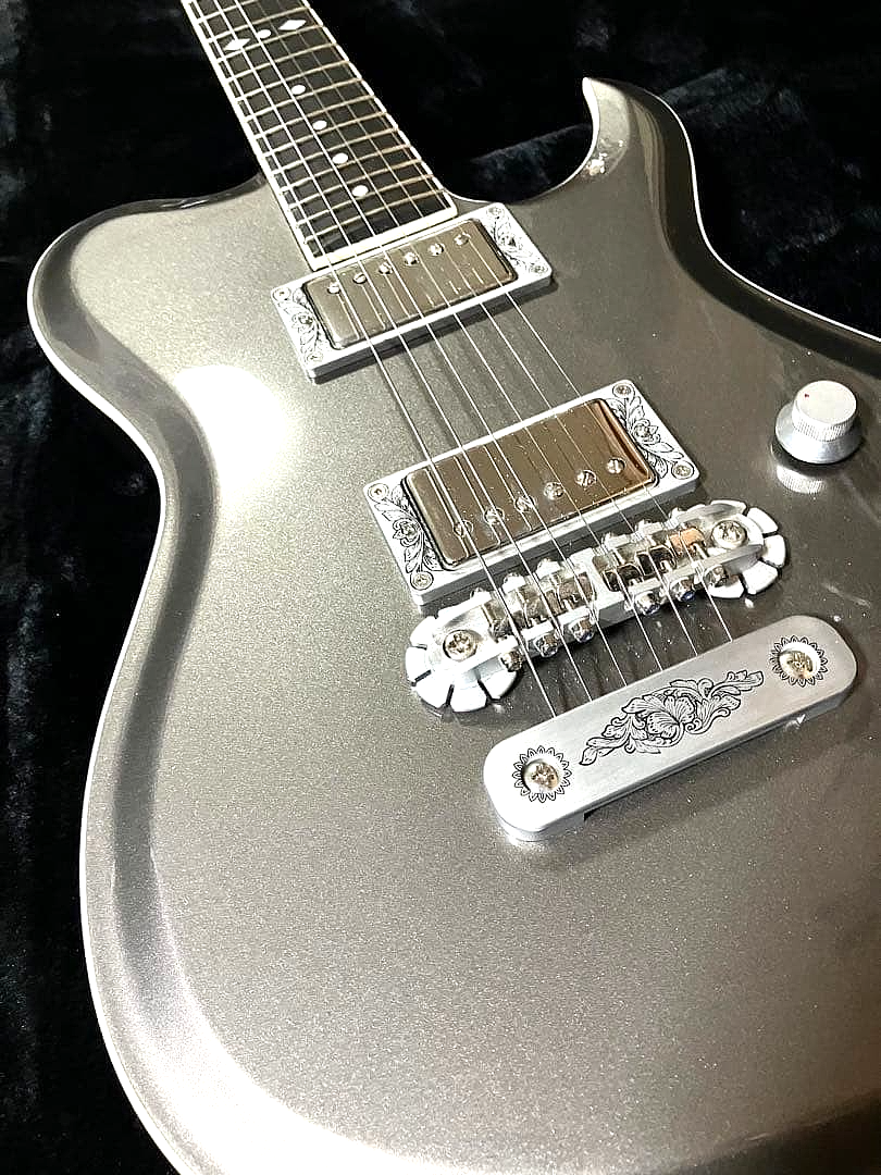 ギター Zemaitis SCW22 Superior llic Grey Zemaitis SCW22 Superior Metallic Gray Ebony Locking Tuners Rare