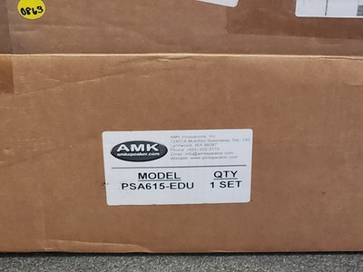 AMK PSA615-EDU Self Amplified Speaker Pair and Wiring Package - NEW OPEN BOX