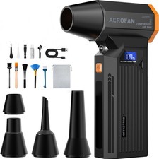 Electric Air Duster - 150000RPM Rechargeable Cordless Compressed Air Duster ...
