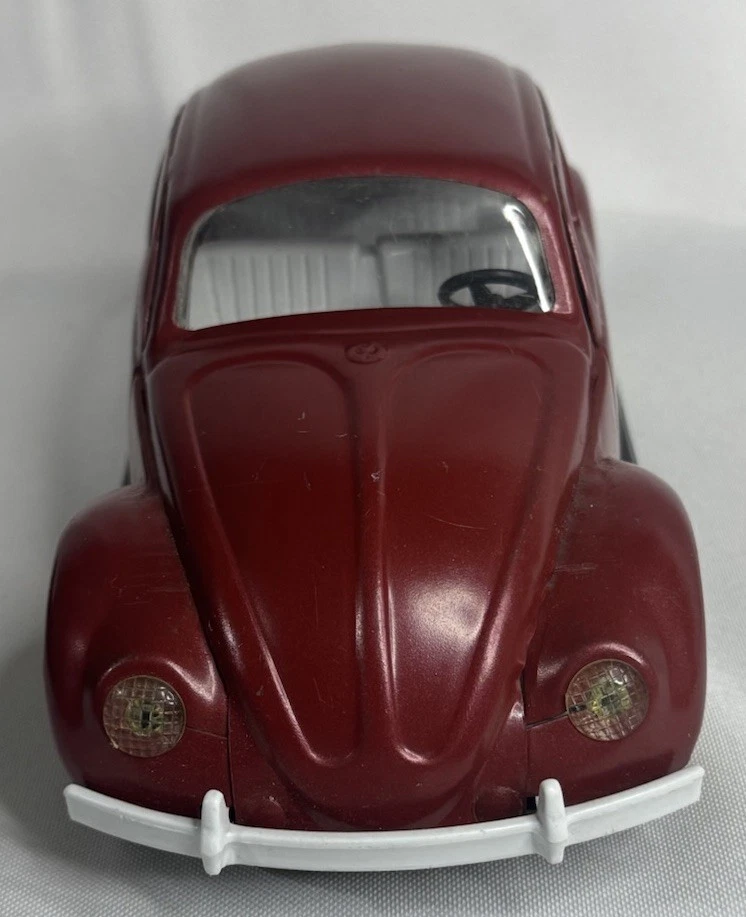 Vintage 1960s Tonka #52680 Pressed Steel Red Volkswagen VW Beetle Bug - Image 2 of 4