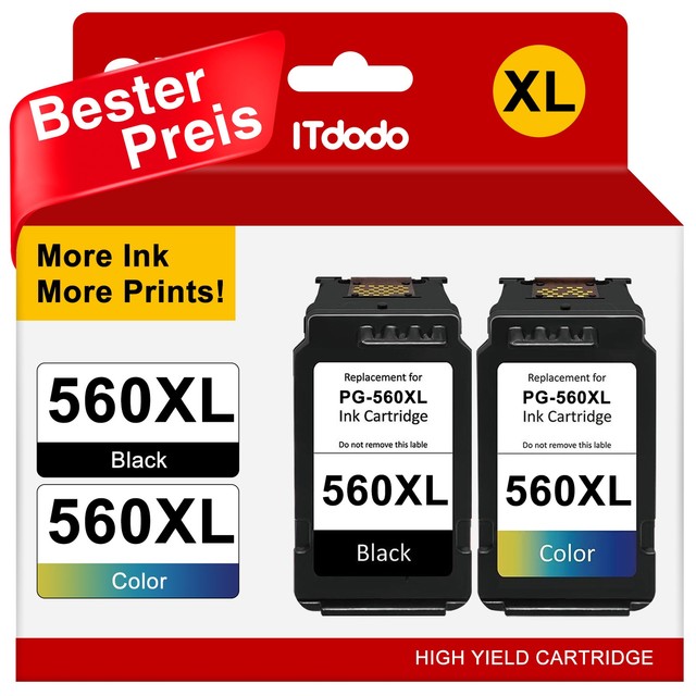 XXL Patronen PG-560 XL CL-561 XL für Canon Pixma TS5350i TS5351i TS5355a TS450i.