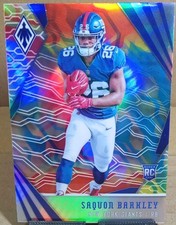 2018 Panini Phoenix Rookie Card RC #102 COLOR BURST Saquon Barkley NY Giants . rookie card picture