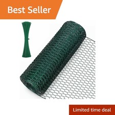 DLSYBHYS Chicken Wire Fencing 16.9x158 in Green