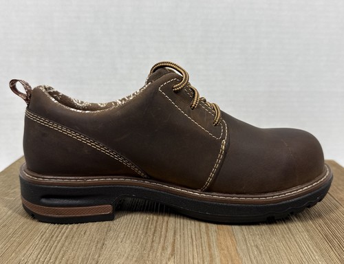 Zapatos de trabajo Timberland PRO434 para mujer talla 6,5 cuero marrón compuesto punta con cordones - Imagen 6 de 11