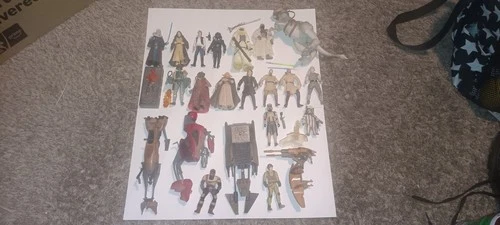 Star Wars Hasbro Big Lot Of Figures & Vehcles POTF2 VINTAGE SAGA OTC