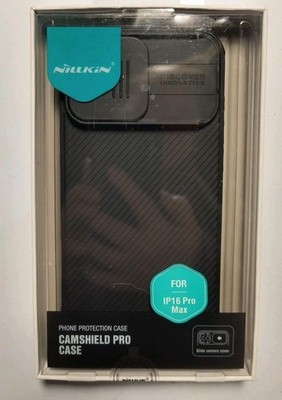 Nillkin iPhone 16 Pro Max Camshield Pro Case Black Sliding Camera Cover