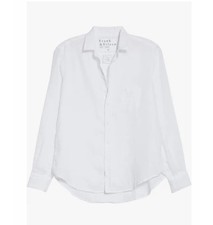 NWT Frank Eileen White Relaxed Button-Up Shirt Size Medium