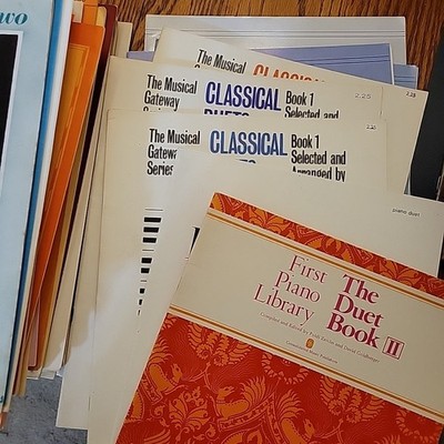 Piano Duet Sheet Music Books 1 Piano 4 Hands / 2 Pianos 4 Hands Lot of 30+