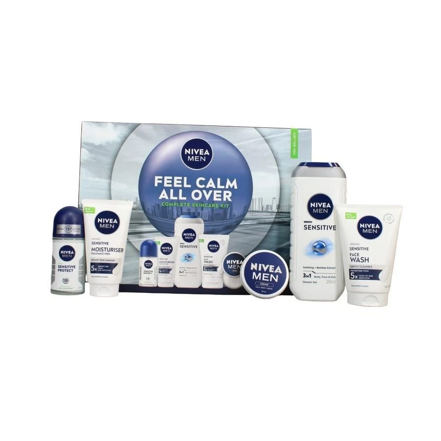 Nivea Men Skincare Calm All Over Complete Skincare Kit 5pc Set - Photo 1/1