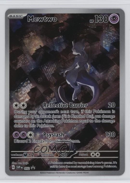 Mewtwo Pokémon Scarlet & Violet Black Star Promo #052