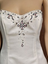 Vintage Prom Dress Maxi Gown 5 ivory Fairy Princess Beaded Ball gown formal prom