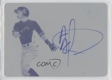 2012 Leaf Ultimate Draft Printing Plate Cyan 1/1 Albert Almora #HS-AA1 Auto 0t3