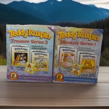 Teddy Ruxpin Adventure Series 1  Treasure Series 2 books  Cartridges rare