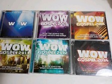 Wow Gospel 2002- 2004, 2011, 2012, 2014 by Various. Vg Cond CDs, Cases Good