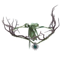 Vivivalue Elf Crown Floral Fairy Headband Flower Headpiece Woodland Forest Even