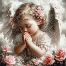 Wandbild Engel Rosen Vintage Shabby Deko Bild Wanddeko Dekofliese Wandfliese