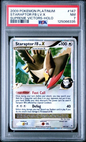 Staraptor FB LV.X graded PSA 7 for sale on eBay