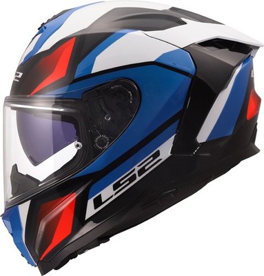 LS2 FF817 Challenger II Helmet Viper Gloss White Blue Red