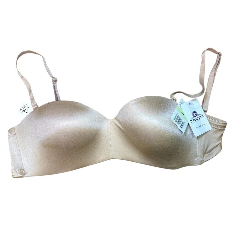 Sujetador sin tirantes b.tempt'd by Wacoal 954281 beige desnudo convertible 36B nuevo con etiqueta Foto 4 de 4