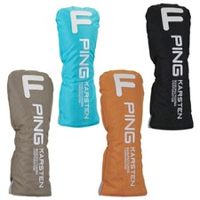 PING Japan Golf Fairway Wood FW Headcover Arizona Karsten Black Orange Beige Sky