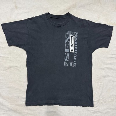 Vintage 90s Front 242 No Sex Until Marriage Wax Trax EBM Industrial T Shirt XL