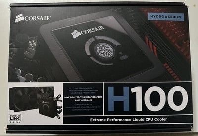 Corsair H100 Extreme Performance Liquid CPU Cooler With Box Need Coolant Repair