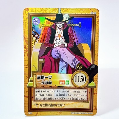 One Piece Mihawk Carddass Hyper Battle TCG C170 Holo Foil Vintage 2000 Japan