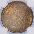 1885 O $1 US Morgan Silver Dollar Coin (NGC MS 64 MS64) STEEL BLUE TONING — photo 8