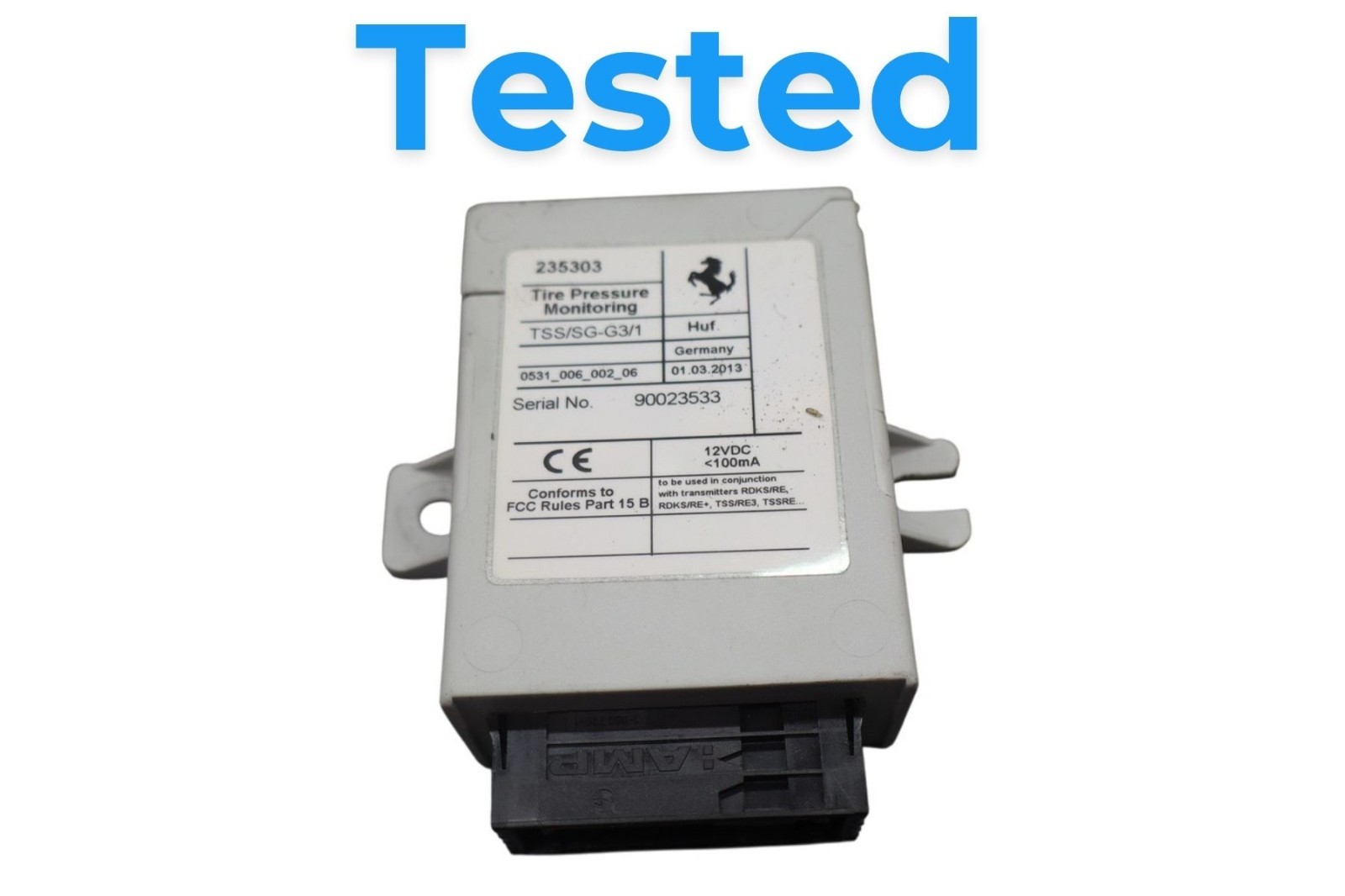 03-13 Maserati Quattroporte Tire Pressure Monitor Module TPMS Unit 235303 Oem