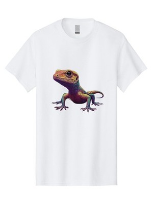 Lizard-1 Mens Graphic Tee, 100% Cotton, Casual Summer Wear