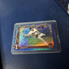 2025 Topps Holiday Josh Smith #H153 Blue Metallic Glitter Parallel TX Rangers