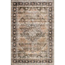 Nuloom Purdie Medallion Spill Proof Treated Pet Friendly Premium Machine