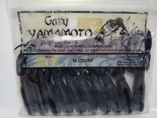 Gary YAMAMOTO IKA 020-020 Black/Solid 2 10pcs Rare Old Package Gary Yamamoto