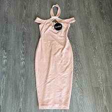 Nookie Dress Small Hollywood Midi Blush