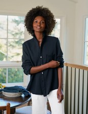 Frank Eileen Eileen Sweatshirt Button Up Triple Fleece, Size Large