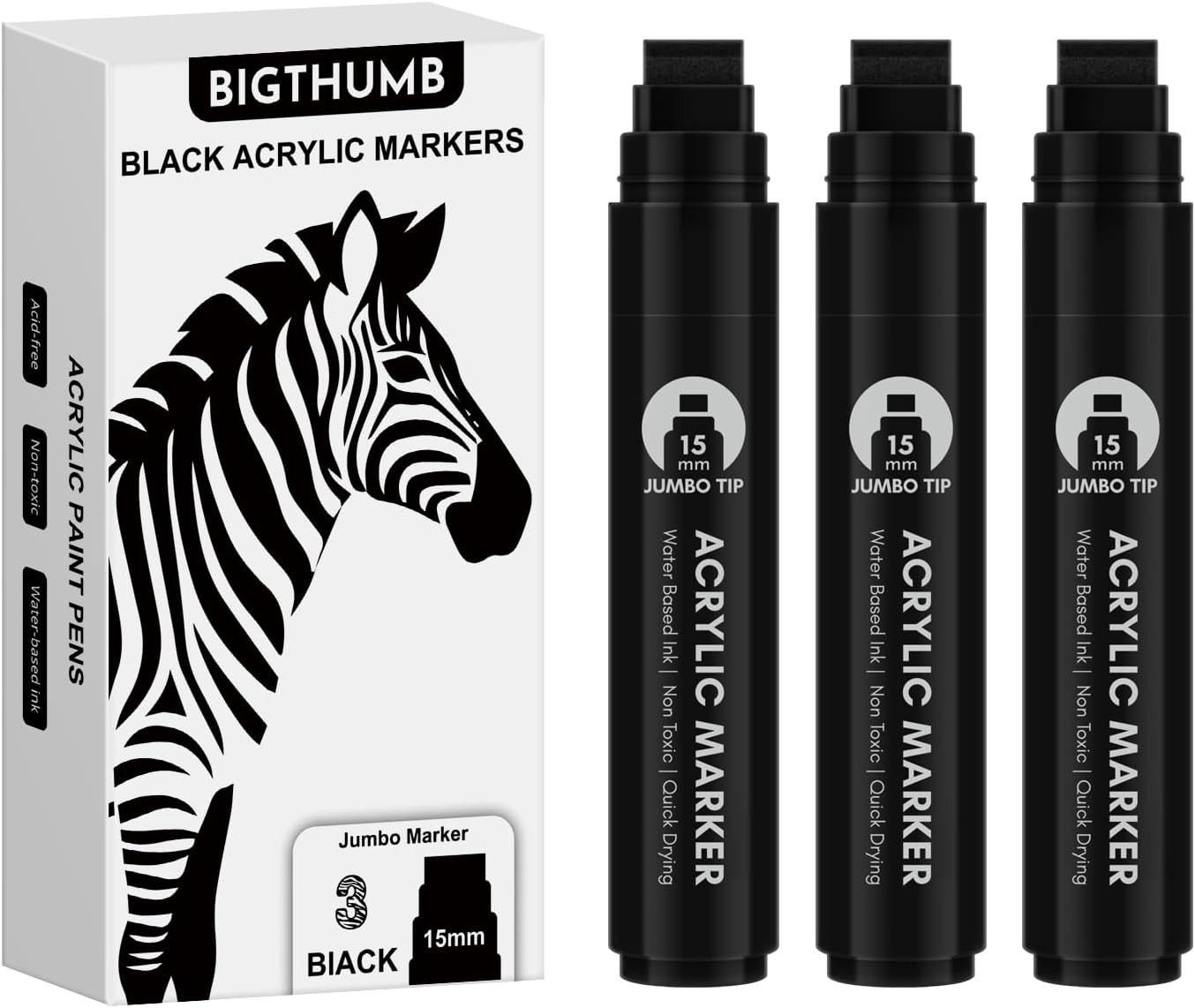 : 15mm Wide Tip Thick Acrylic Paint Pen Large