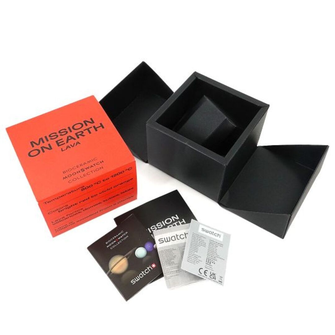 Swatch Bio Ceramic Mission on Earth Lava Men’s Quartz Used From Japan image 2