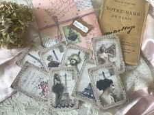 Adhesive Stickers LABELS Seals VINTRAGE PARIS 8