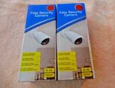 2pack Dummy Fake Camera Surveillance Security CCTV Dome Indoor Outdoor LED Light