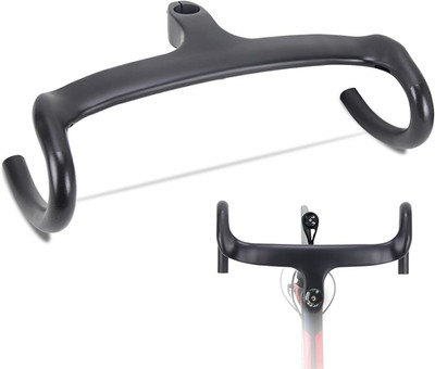 Carbon Fiber Road Bike Bars with Integrated Stem Integrated Handlebar Carbon Roa