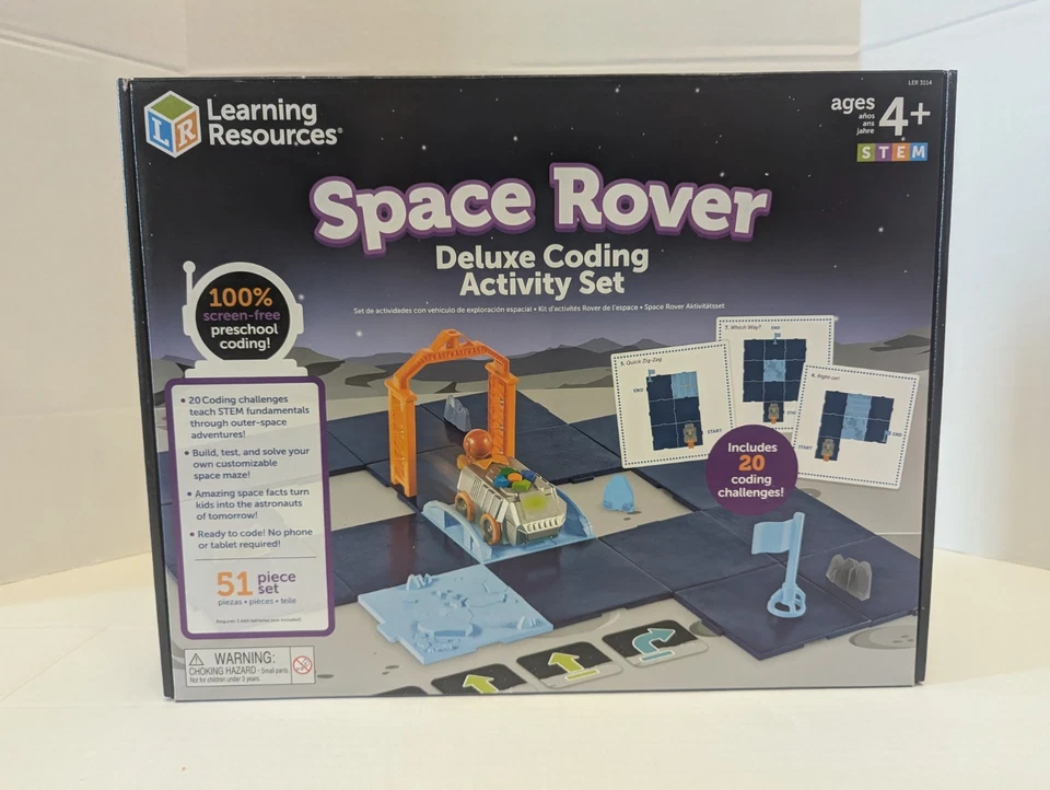 Learning Resources Space Rover Deluxe Coding Activity Set VORBAU Neu im Karton