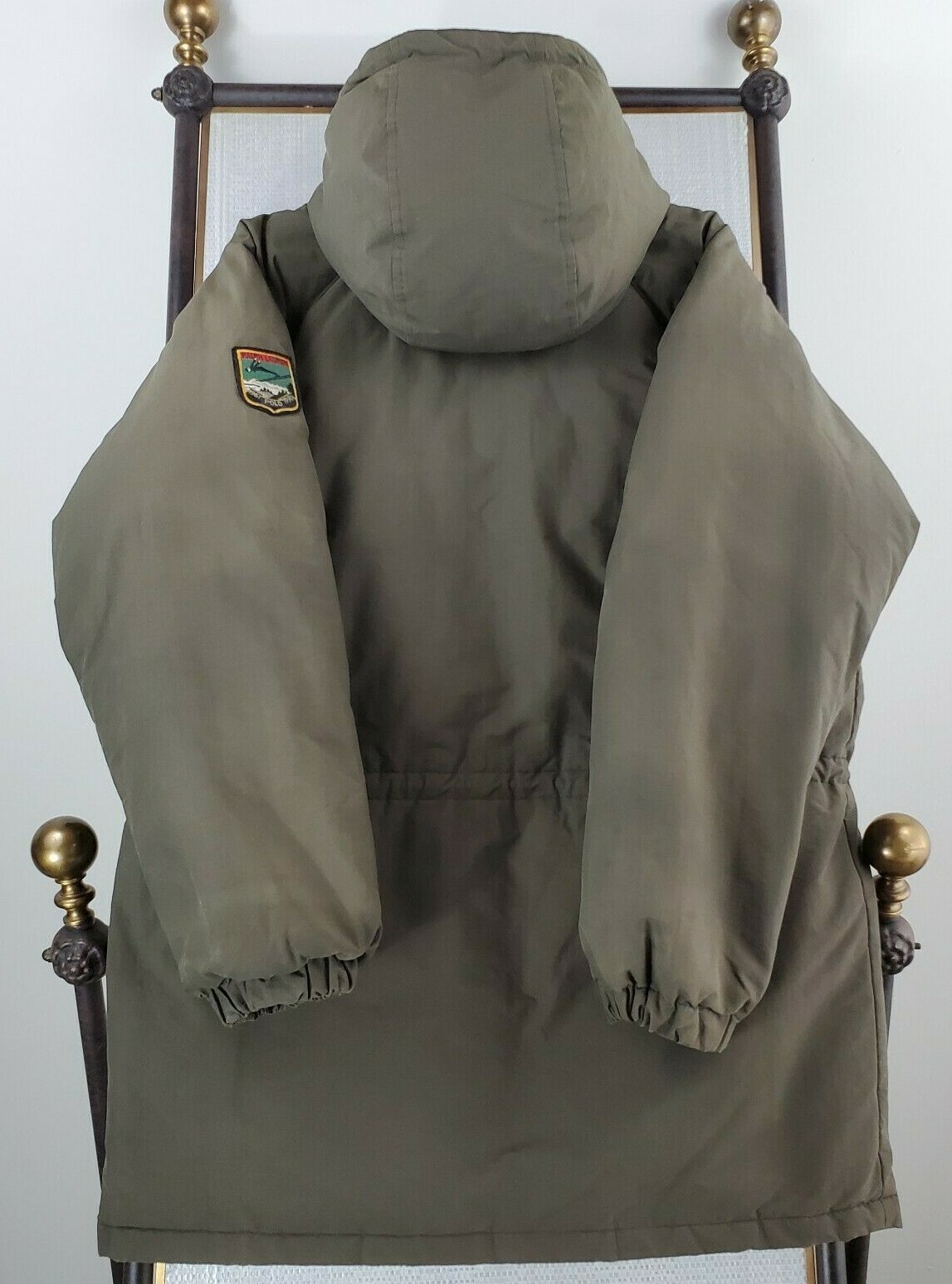 Rare VTG 90s POLO RALPH LAUREN Medium Suicide Ski Down Olive Puffer Coat Jacket image 7