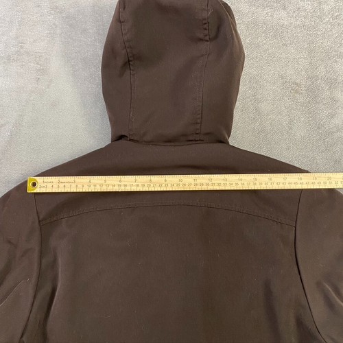 VINTAGE Bromley Sport Coat Womens Small Petite Long Faux Fur Hood Outdoor Chore - Picture 14 of 24