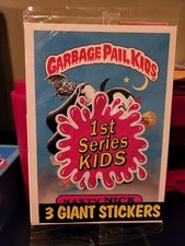 1986 Topps GARBAGE PAIL KIDS Giant 5x7 Series 1 #1 Nasty Nick Pack 🧛 (HI-GRADE)