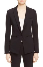 Veronica Beard Women's Black Scuba Dickey Jacket Size 0