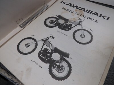 Kawasaki Factory Parts Catalogue 1974 KX125 99997-634 | eBay