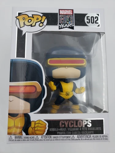 FUNKO POP! MARVEL 80 YEARS X-MEN CYCLOPS #502 1ST APPEARANCE w/Pop Protector