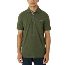 Tahari Polo Shirt Color Army Green Men  s Size Large NWT
