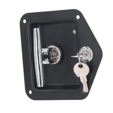 Tool Box Lock TShape Embedded Paddle Latch Lock StainlessSteel Panel Lock W/Keys