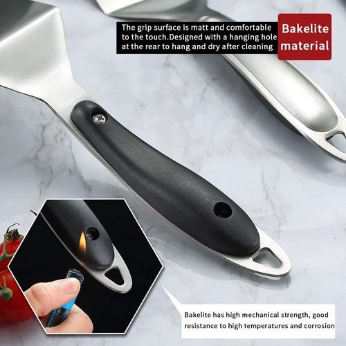 Grill Spatula Stainless Steel Multifunction Barbecue Turner Sturdy And Durable H - Picture 7 of 7